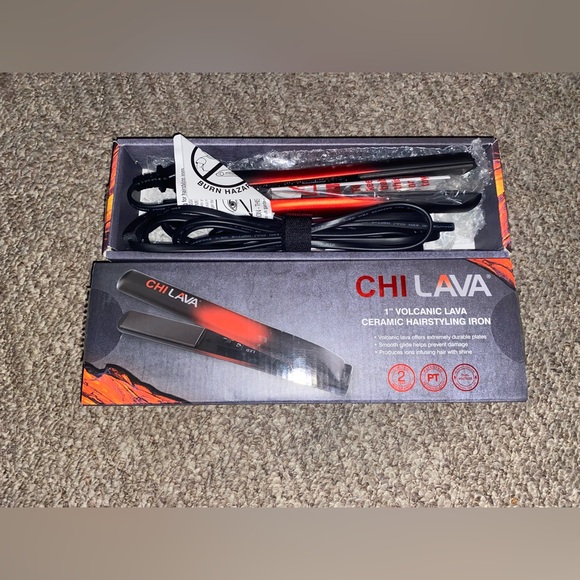 NWT CHI Lava Ceramic Hairstyling Flat Iron | 1" Volcanic Lava Ceramic - Picture 2 of 4